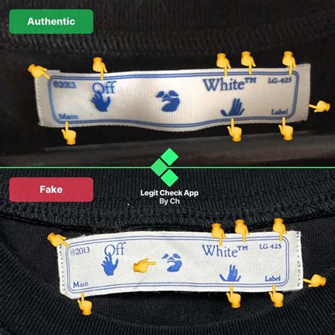 real vs fake off white bag|real off white tags.